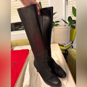 Christian Louboutin Black Knee High Boots